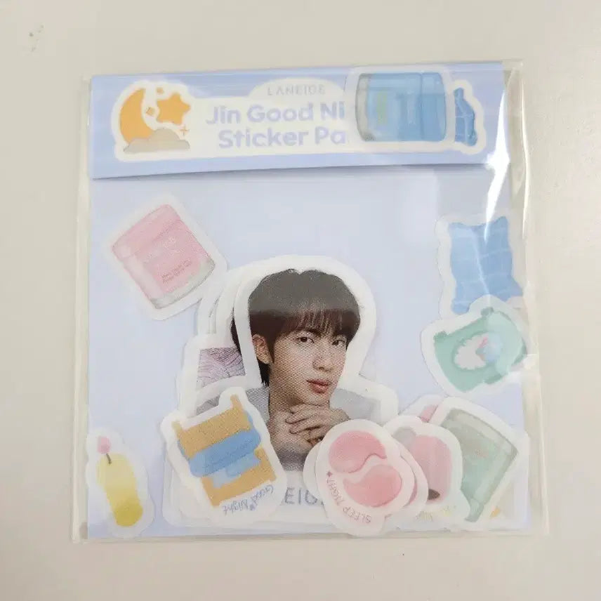 [BUNJANG] LANEIGE x Jin Good Night Sticker Pack / 미개봉새상품) 라네즈 BTS 진 굿나잇 스티커팩