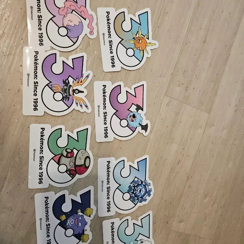 [BUNJANG] Pokemon 30th Anniversary Sticker Set / 포켓몬 30주년 스티커 세트
