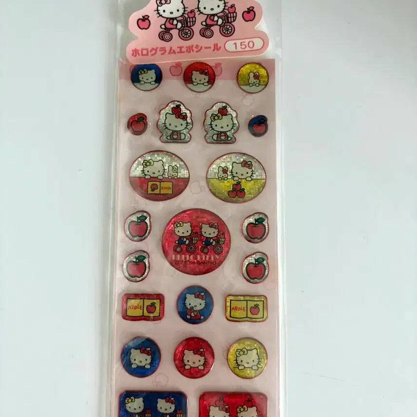 [BUNJANG] Classic Kitty Hologram Epoxy Stickers / 고전키티 스티커