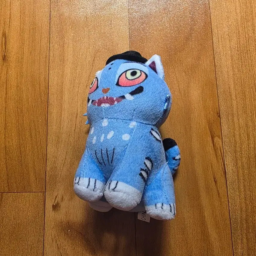 [BUNJANG] Blue Cat Character Plush Hat Toy / 파란 고양이 모자 캐릭터 봉제인형