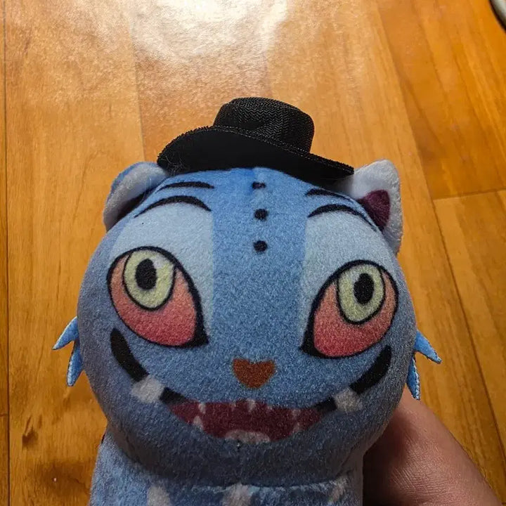 [BUNJANG] Blue Cat Character Plush Hat Toy / 파란 고양이 모자 캐릭터 봉제인형