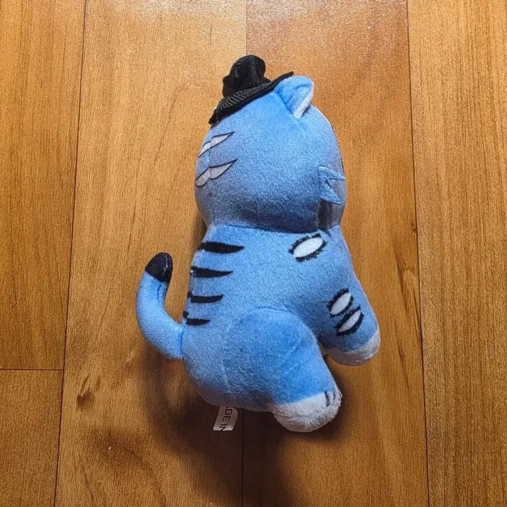 [BUNJANG] Blue Cat Character Plush Hat Toy / 파란 고양이 모자 캐릭터 봉제인형