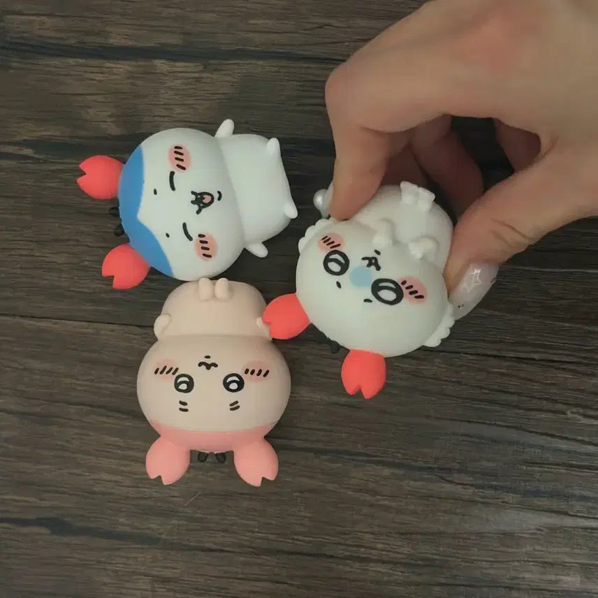 [BUNJANG] Chiikawa Crab Plush Set (3 Pieces) / 치이카와