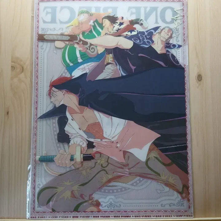 [BUNJANG] One Piece Red-Haired Pirates Shanks Illustration L-Folder (Sealed) / 미개봉,원가양도) 원피스 빨간머리 해적단 샹크스 일러스트 L자 파일
