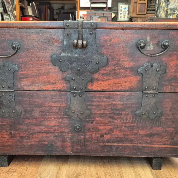 [BUNJANG] Antique Wooden Chest / 원목 알반닫이