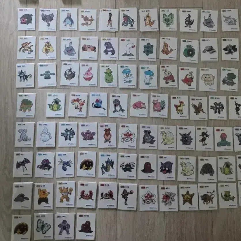 [BUNJANG] Pokemon Stickers Bundle Set / 포켓몬 띠부씰 판매