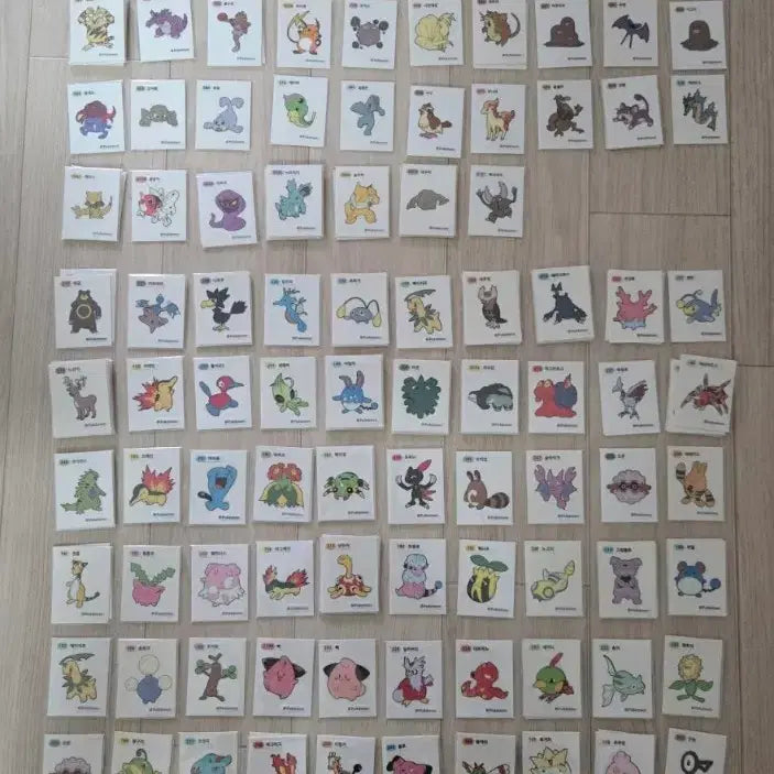 [BUNJANG] Pokemon Stickers Bundle Set / 포켓몬 띠부씰 판매