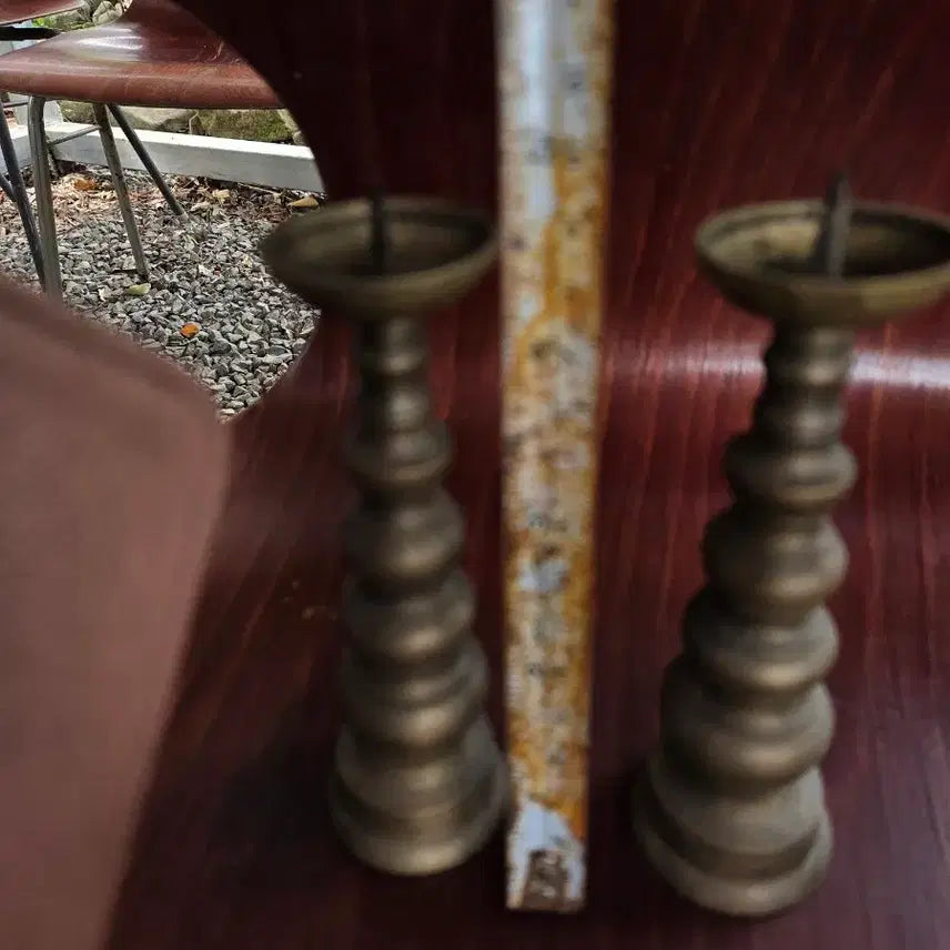 [BUNJANG] Antique Candlesticks (Pair) / 쌍동 촛대