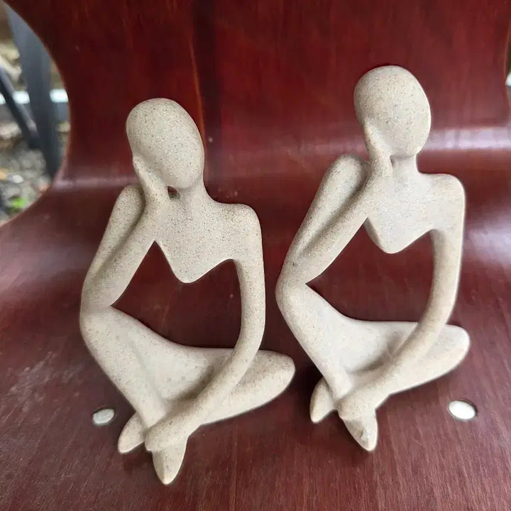 [BUNJANG] Thinking Woman Sculpture Set / 돌 생각하는여인