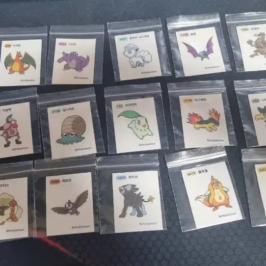 [BUNJANG] Pokemon Stickers Bundle Set / 포켓몬 띠부실 개당,일괄 판매