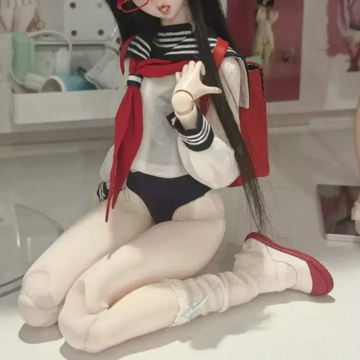 [BUNJANG] MDD/MSD "Transparent Sailor Uniform" Doll Clothing / mdd msd 의상 투명세라복