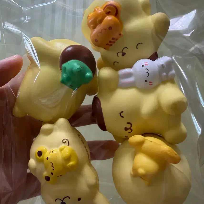 [BUNJANG] Sanrio Pompompurin 25th Anniversary Squishy Bundle Set / 폼폼푸린25년도 말랑이 랜덤깡5개 일괄처분