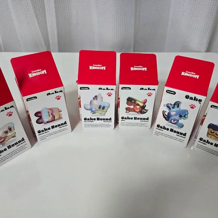 [BUNJANG] Cookie Run: Kingdom Aurora Cake Hound Figure Full Set (6 Types) / [화요일마감][쿠킹덤]오로라 케이크 들개 피규어 풀세트(전종. 6종)쿠키런 킹덤
