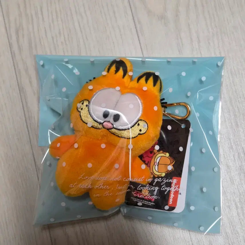 [BUNJANG] Garfield Plush Keychain - Orange / (새상품)가필드 봉제 키링 오렌지색