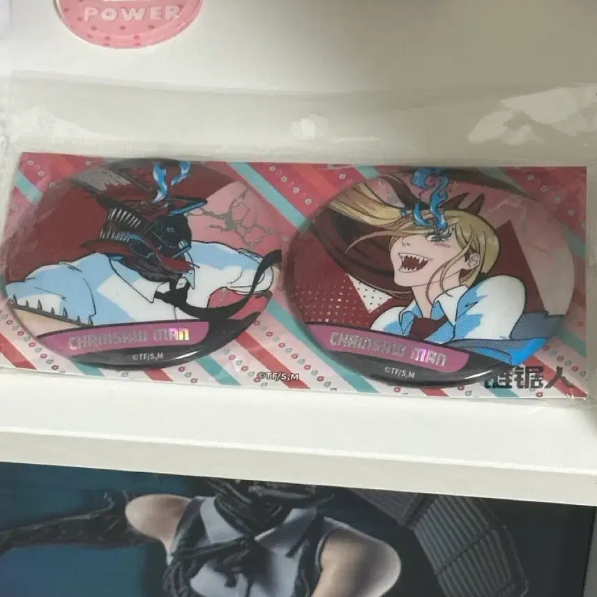 [BUNJANG] Chainsaw Man Power Denji Big Can Badge Set / 체인소맨 파워 덴지 빅캔뱃지