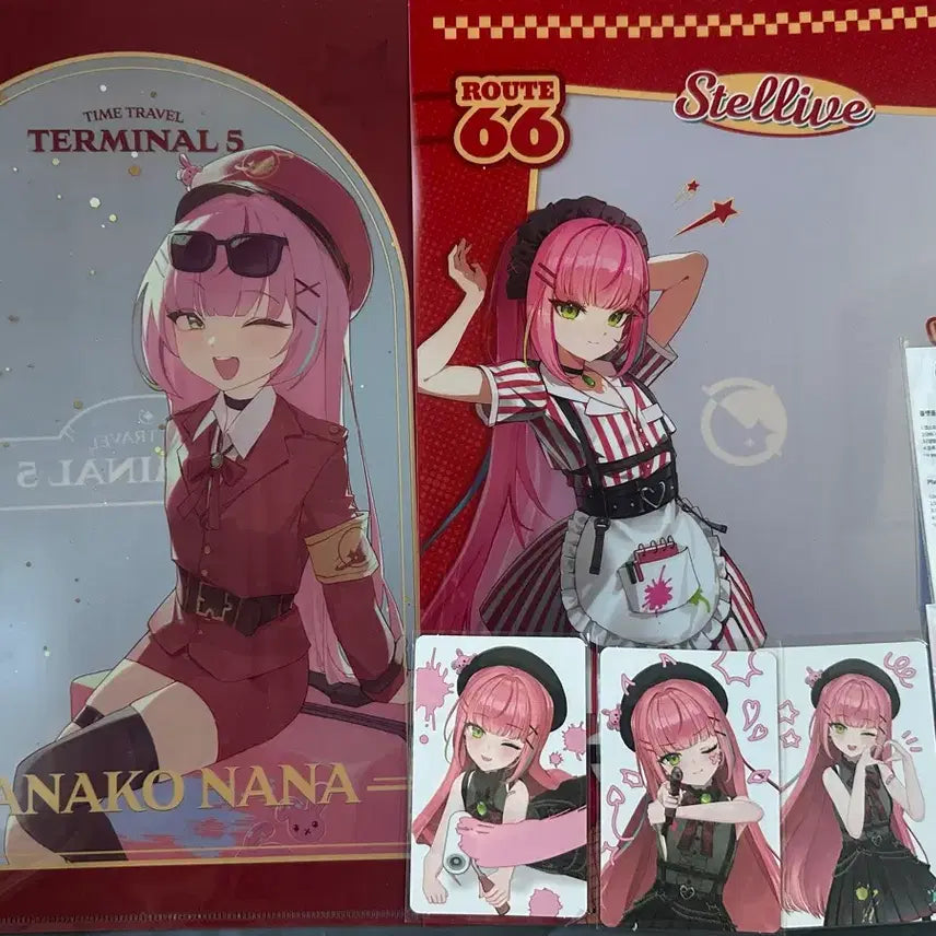 [BUNJANG] Stellive Hanako Nana Bundle Set Photocard &amp; File / 스텔라이브 하나코 나나 굿즈 일괄 판매