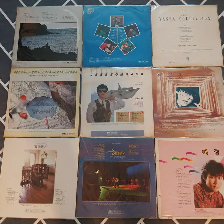[BUNJANG] Various Artists 9-Record LP Bundle Set / 가요 LP레코드판 9장-14 판매합니다.