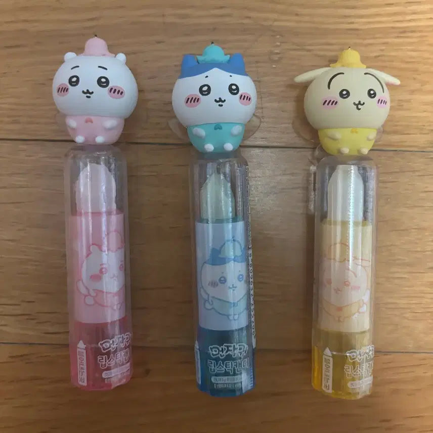[BUNJANG] Chikawa Lipstick Candy Figure 3-Piece Set (Sealed) / [정품/미개봉] 치이카와 먼작귀 립스틱 캔디 피규어 3종세트 (단품문의X)