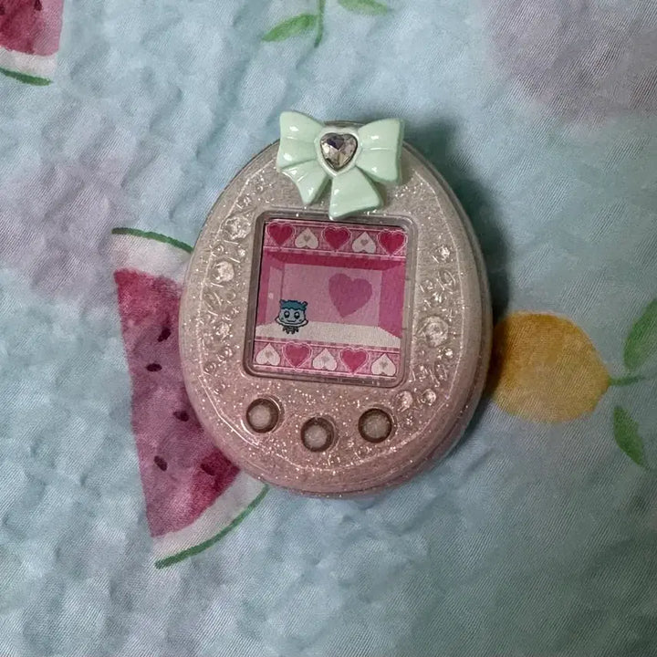 [BUNJANG] Tamagotchi Piece Deco Pierce Mint Ribbon / 다마고치 피스 데코피어스