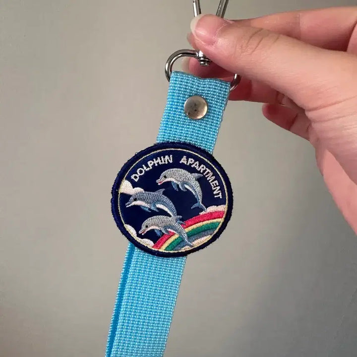 [BUNJANG] Aimyon Dolphin Apartment Tag Keyring / 아이묭 돌핀아파트먼트 태그 키링