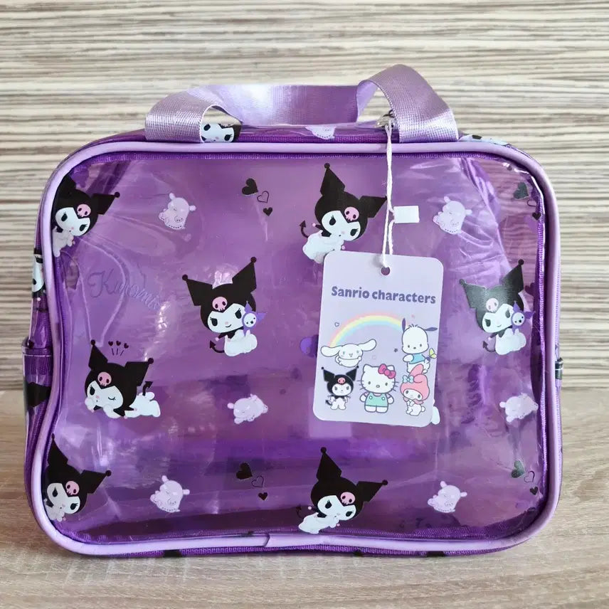 [BUNJANG] Sanrio Kuromi Clear Pouch New / 산리오 쿠로미 투명 파우치 새상품