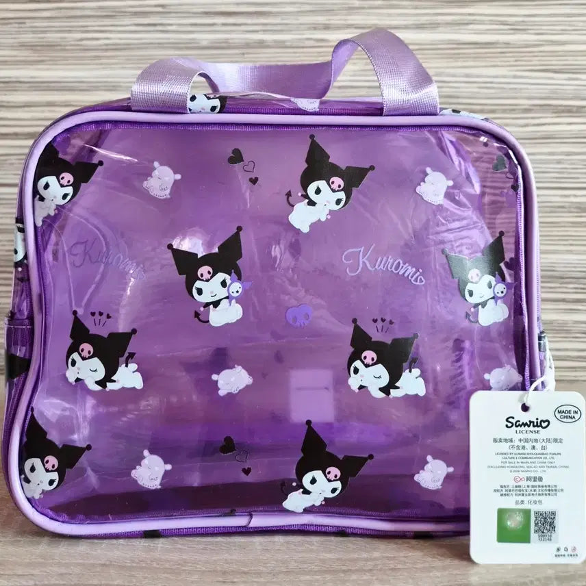 [BUNJANG] Sanrio Kuromi Clear Pouch New / 산리오 쿠로미 투명 파우치 새상품