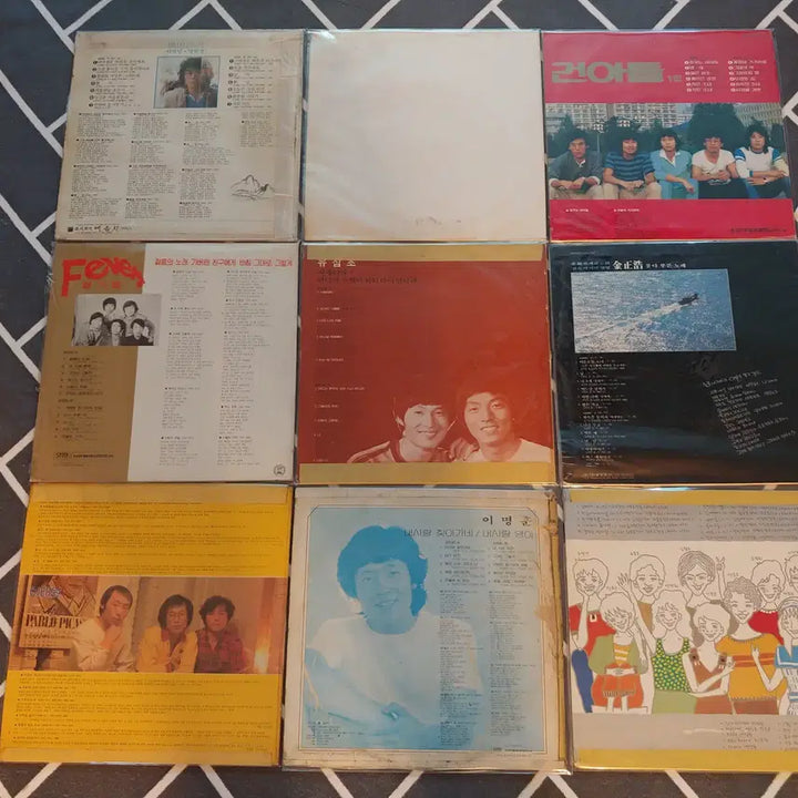 [BUNJANG] Korean Music LP Records Bundle Set / 가요 LP레코드판 9장-16 판매합니다.