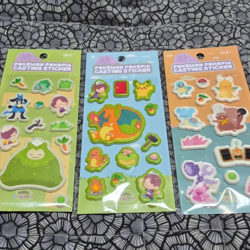 [BUNJANG] Pokemon Pokepia Casting Sticker Set A, B, C / 포케몬 포코피아 캐스팅 스티커 a b c  개당가격