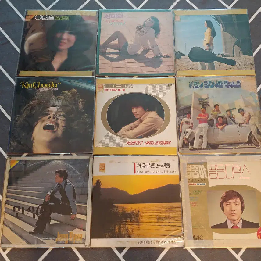 [BUNJANG] Korean Music LP Records Bundle (9 Records) / 가요 LP레코드판 9장-17 판매합니다.