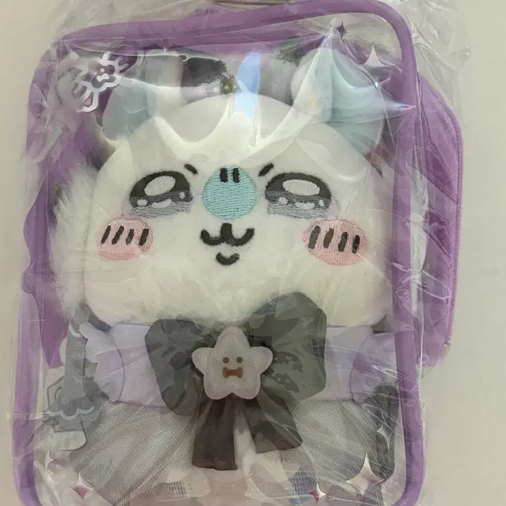 [BUNJANG] Chiikawa Momonga Flying Squirrel Mascot Plush Pouch Set / 초 매지컬 치이카와 모몽가 하늘다람쥐 마스코트 인형 파우치 세트