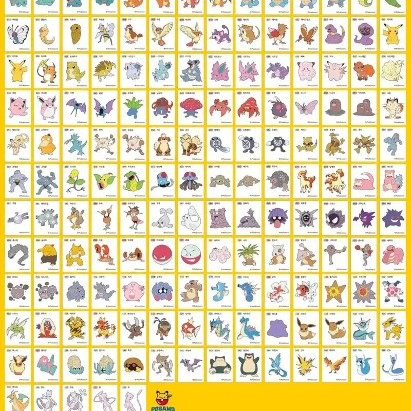 [BUNJANG] Pokemon Stickers 1st &amp; 2nd Gen Complete Set Bundle / 포켓몬 띠부씰 1.2세대 통합본 전종 일괄 판매