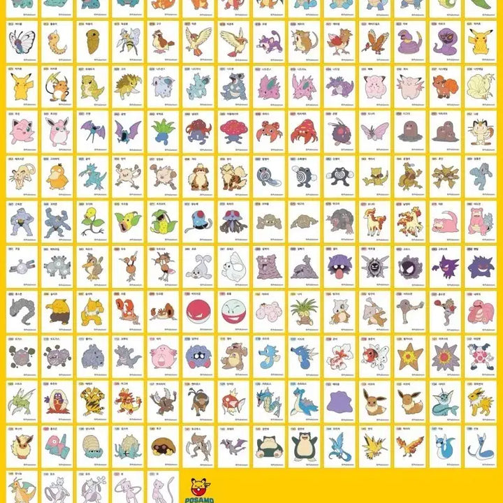 [BUNJANG] Pokemon Stickers 1st &amp; 2nd Gen Complete Set Bundle / 포켓몬 띠부씰 1.2세대 통합본 전종 일괄 판매