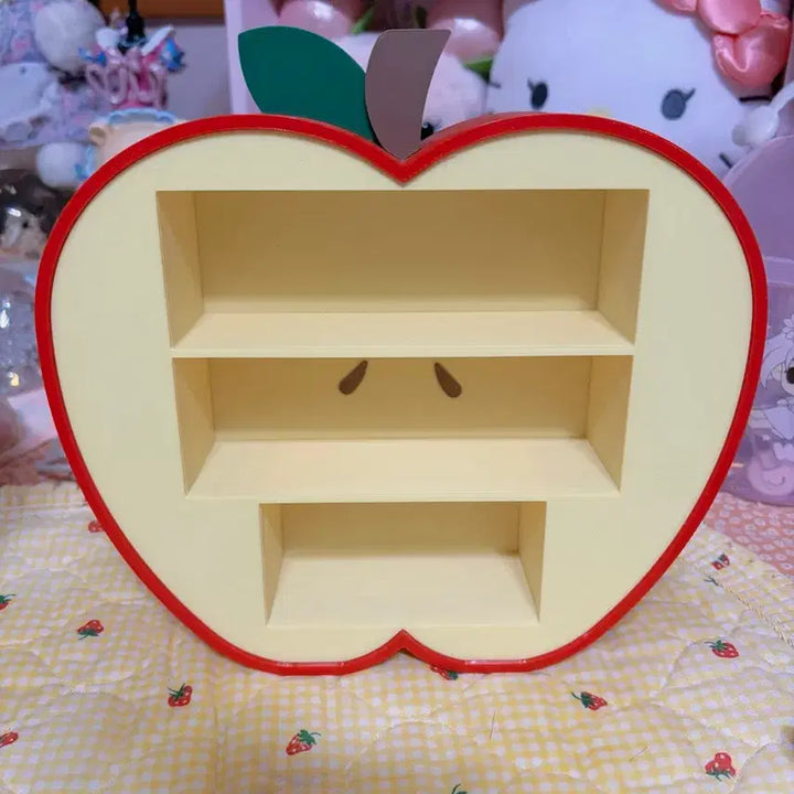 [BUNJANG] Vintage Apple Shape Mini Display Shelf for Figures / 빈티지 사과 모양 미니 피규어 진열장