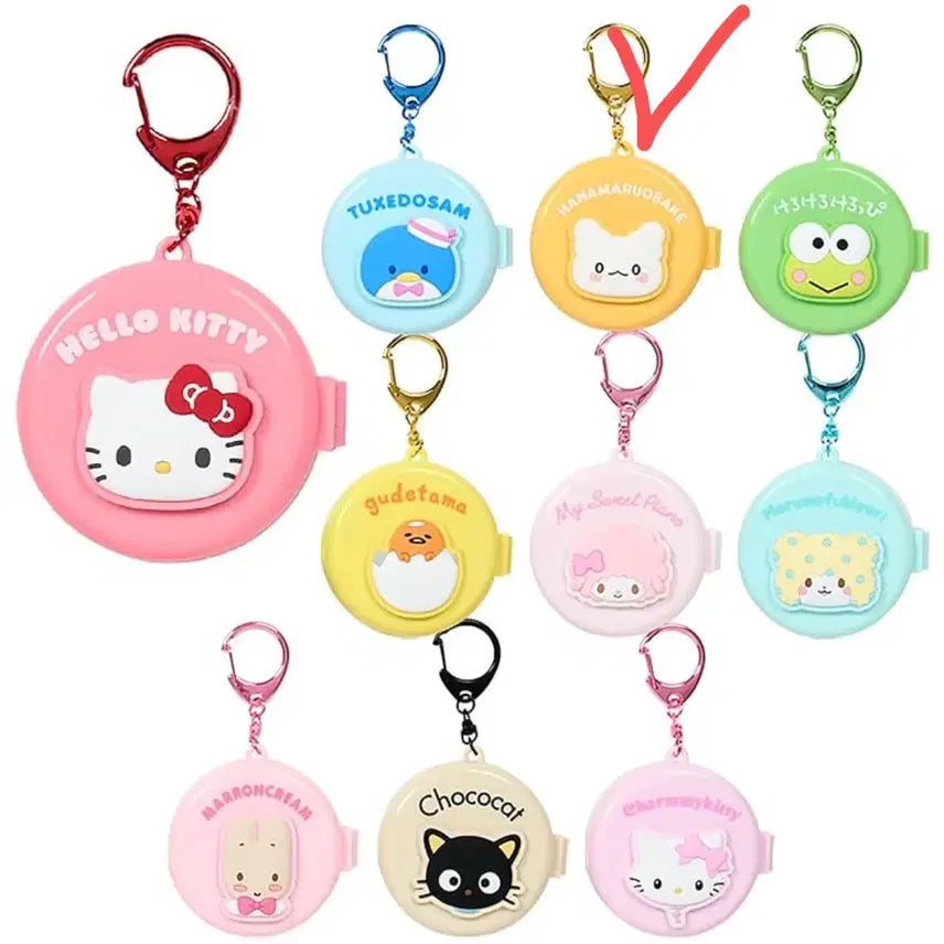 [BUNJANG] Sanrio Secret Mirror Compact Brush (Hanamaru) / 산리오 시크릿 거울 포함 콤팩트 브러시 (하나마루)