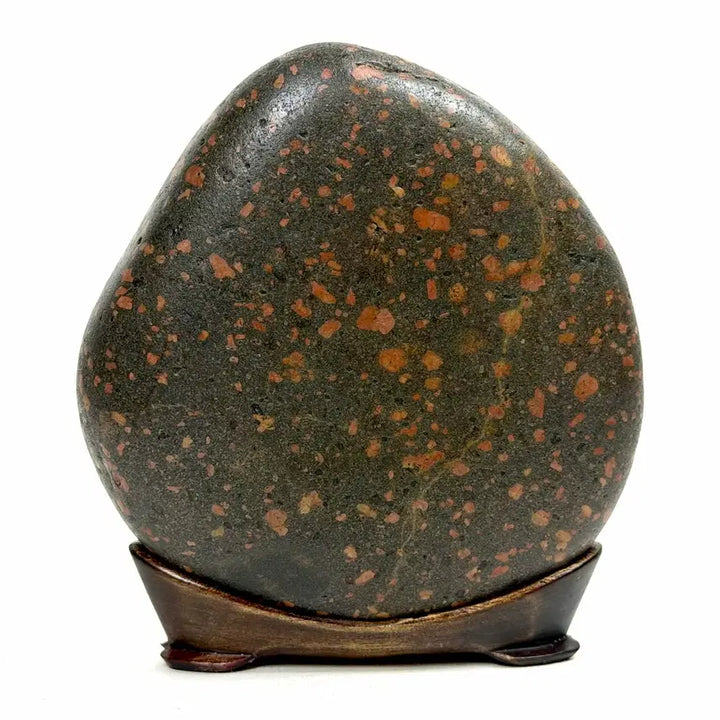 [BUNJANG] Chinese Natural Stone with Red Plum Blossoms / 홍매화 꽃돌 수석