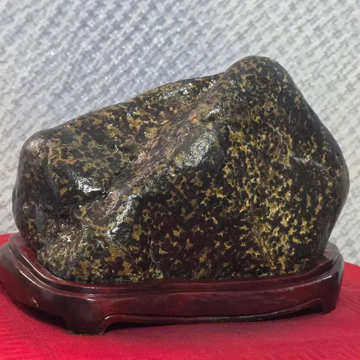[BUNJANG] Namhan River Black Tiger Stripe Landscape Stone / 남한강 흑호피 산수경