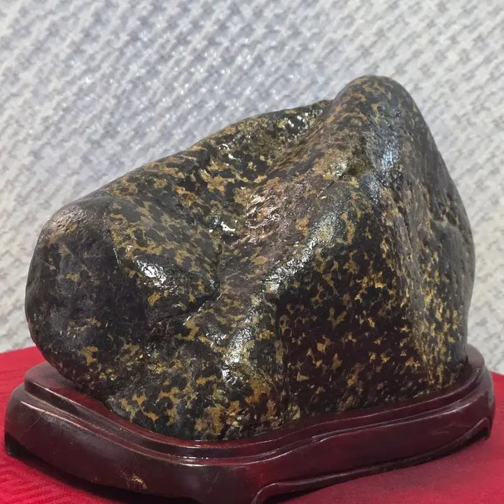 [BUNJANG] Namhan River Black Tiger Stripe Landscape Stone / 남한강 흑호피 산수경