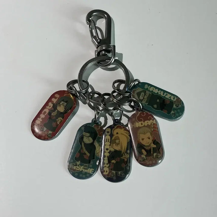 [BUNJANG] Naruto Akatsuki Itachi Deidara Hidan Chibi Metal Keyring / 나루토 아카츠키 이타치 데이다라 히단 치비 메탈 키링