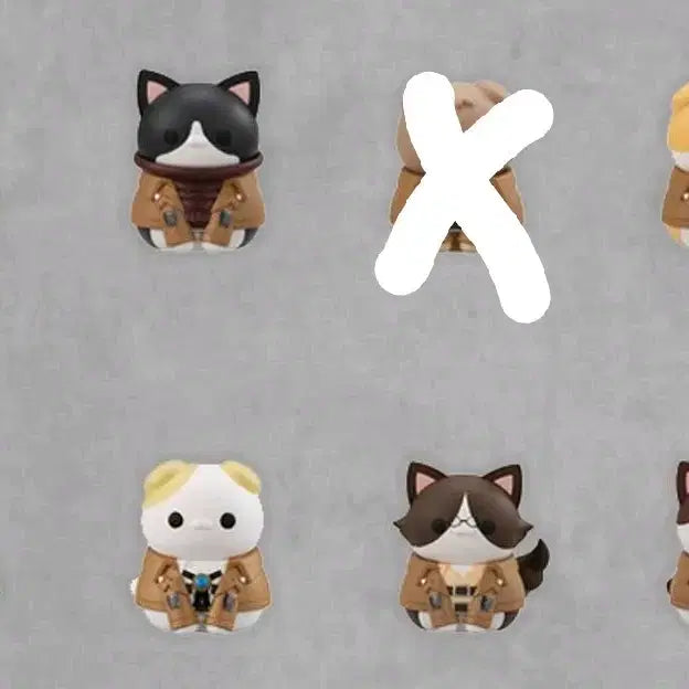 [BUNJANG] Attack on Titan Mega Cat Full Set (Excluding Jean) / 진격의 거인 메가캣 풀셋 양도 판매