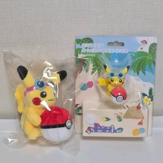[BUNJANG] Pokemon Pikachu Figure Set Summer Ball Play 2 Types / 포켓몬 피규어 인형 여름 공놀이 피카츄 2종 세트