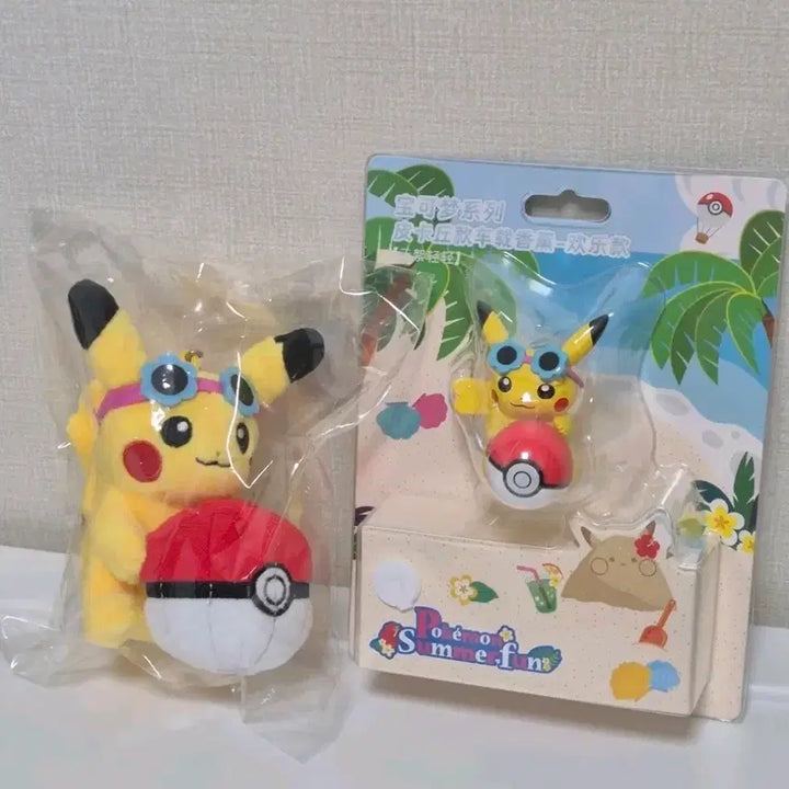 [BUNJANG] Pokemon Pikachu Figure Set Summer Ball Play 2 Types / 포켓몬 피규어 인형 여름 공놀이 피카츄 2종 세트