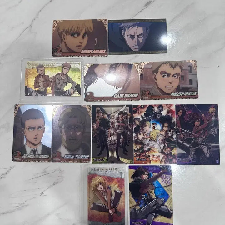 [BUNJANG] Attack on Titan Character Card Bundle Set / 진격의 거인 카드 일괄 판매.