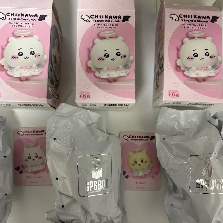 [BUNJANG] Chiikawa Shisa Kurimanjuu Angel/Devil Figure (Sealed) / (미개봉)치이카와 시사 쿠리만쥬 천사악마 피규어 천악