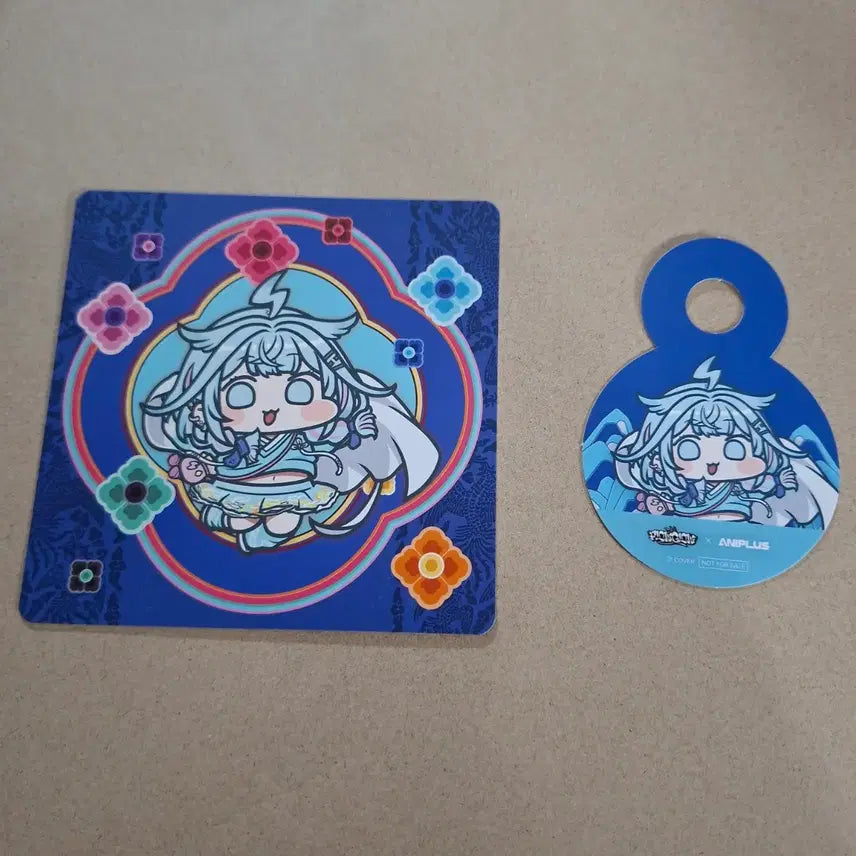 [BUNJANG] Hololive FLOW GLOW Anime Plus Pop-up Cafe Collaboration Special SD Coaster + Deco Pick (Straw Pick) / 홀로라이브 FLOW GLOW 애니플러스 팝업 카페 콜라보 특전 미즈미야 스우 SD코스터+데코픽(스트로우픽)