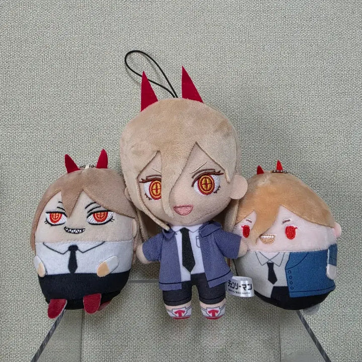 [BUNJANG] Chainsaw Man Power Plush Keychain 3-Piece Bundle Set / 체인소맨 파워 인형 3종 일괄