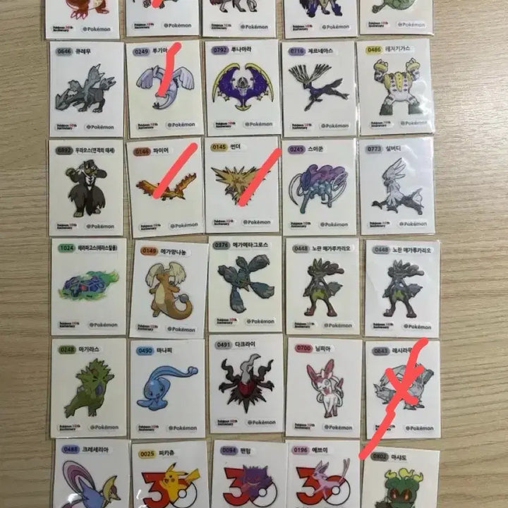 [BUNJANG] Pokemon Sticker Collection / 포켓몬띠부씰