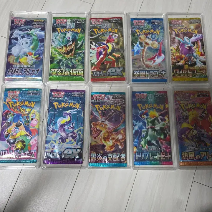 [BUNJANG] Pokemon 10-Piece Japanese Set with Case / 일본판 포켓몬10종케이스포함