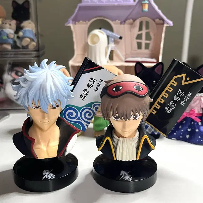 [BUNJANG] Gintama Bust Figure Set - Gintoki, Sougo / 은혼 흉상 피규어 긴토키 소고 일괄 고전