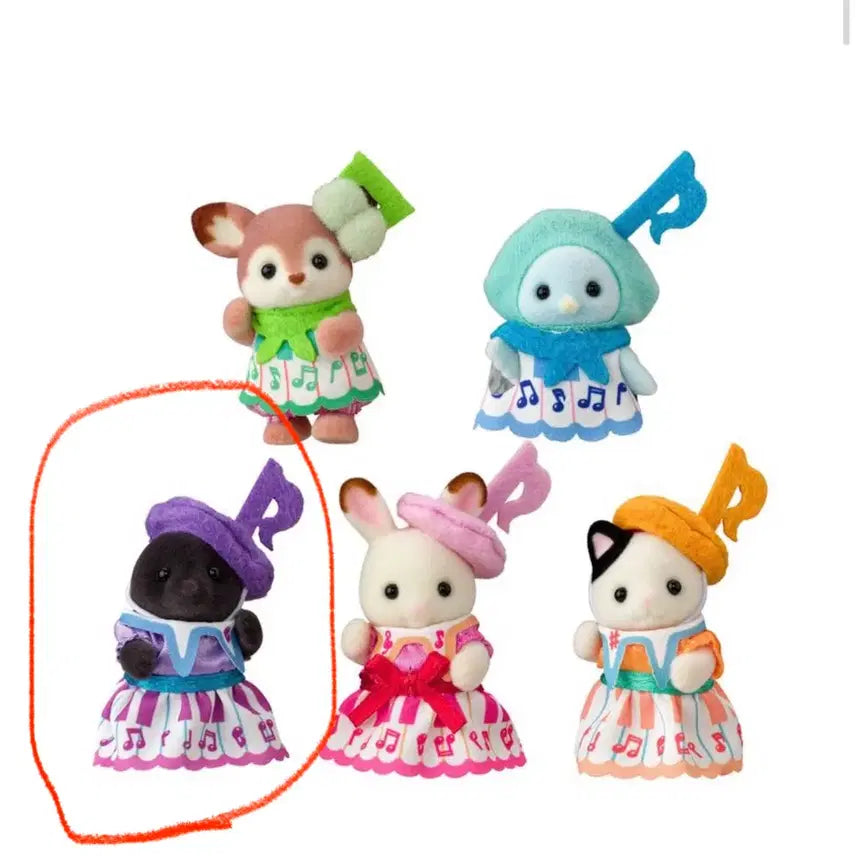 [BUNJANG] Sylvanian Families Purple Musical Mole / 실바니안 패밀리 보라색 음표 두더지