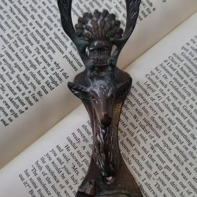 [BUNJANG] Vintage Brass Stag Door Knocker / 빈티지 Brass Stag Door Knocker